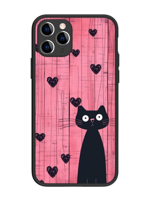 Feline Valentine'S Day Glossy Soft Edge Case for Apple Iphone 11 Pro Chachhi