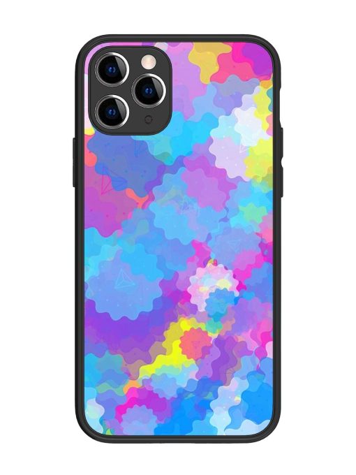 Psychedelic Cloud Burst Glossy Soft Edge Case for Apple Iphone 11 Pro Chachhi