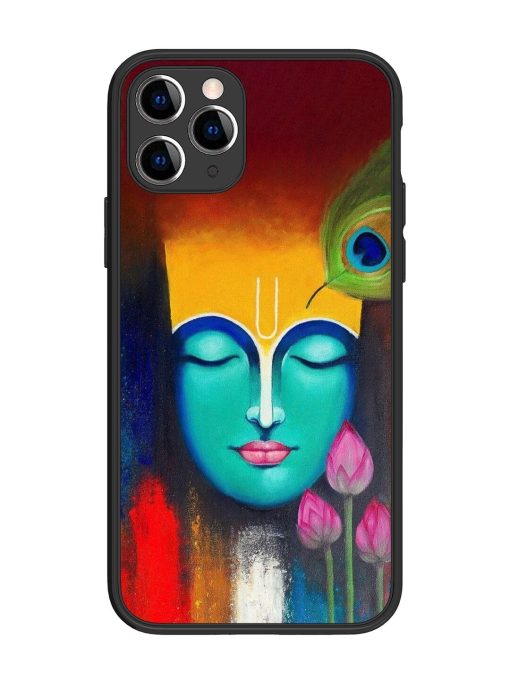 Divine Tranquility: The Face Of Krishna Glossy Soft Edge Case for Apple Iphone 11 Pro Chachhi