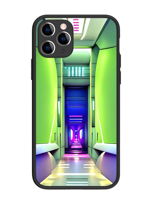 Neon Corridor Glossy Soft Edge Case for Apple Iphone 11 Pro Chachhi