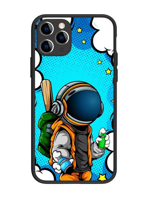 Space Graffiti Artist Glossy Soft Edge Case for Apple Iphone 11 Pro Chachhi