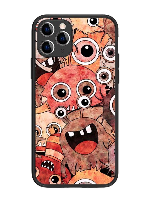 Monster Mash Glossy Soft Edge Case for Apple Iphone 11 Pro Chachhi