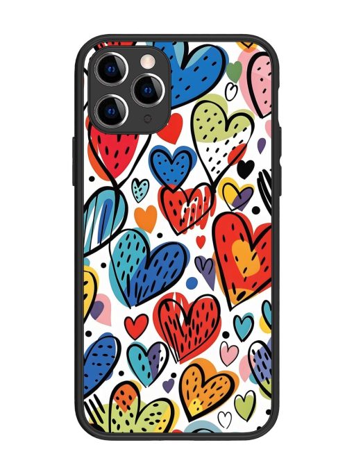 Heartfelt Harmony Glossy Soft Edge Case for Apple Iphone 11 Pro Chachhi