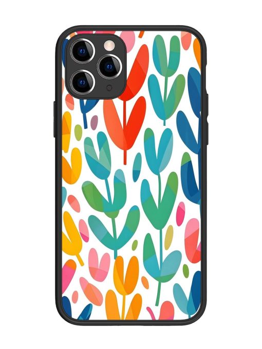 Rainbow Of Blooms Glossy Soft Edge Case for Apple Iphone 11 Pro Chachhi