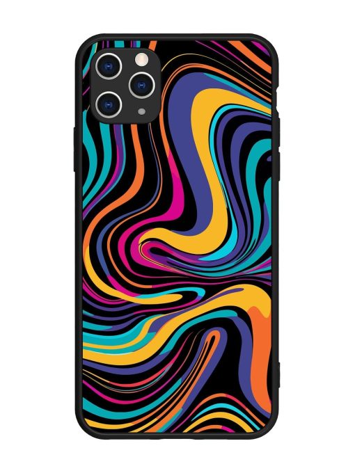 Psychedelic Swirl Glossy Soft Edge Case for Apple Iphone 11 Pro Max