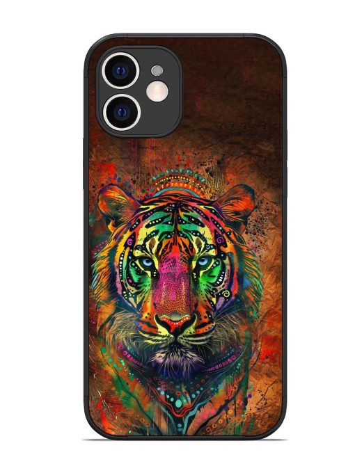 Cosmic Tiger Glossy Soft Edge Case for Apple Iphone 12 Chachhi