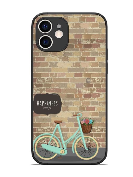 Pedaling Towards Happiness Glossy Soft Edge Case for Apple Iphone 12 Chachhi