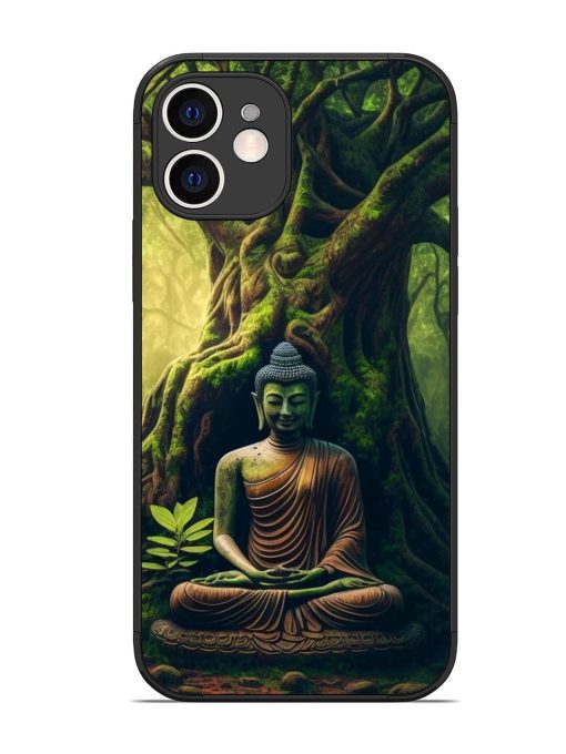 Green Buddha Art Glossy Soft Edge Case for Apple Iphone 12 Chachhi