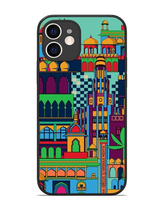 Indian Tapestry Glossy Soft Edge Case for Apple Iphone 12 Chachhi