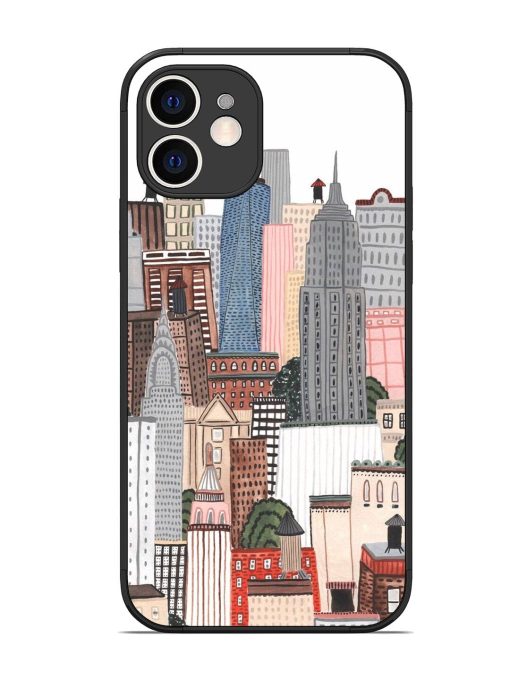 Cityscape Dreams Glossy Soft Edge Case for Apple Iphone 12 Chachhi