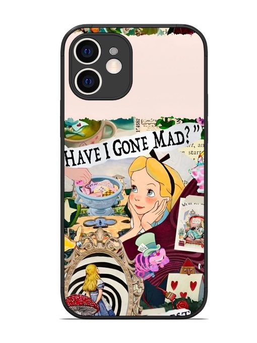 Mad Hatter'S Collage Glossy Soft Edge Case for Apple Iphone 12