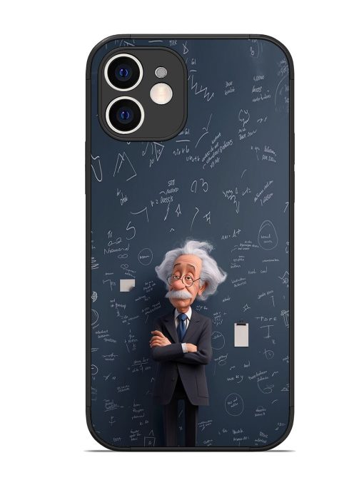 Albert Einstein Glossy Soft Edge Case for Apple Iphone 12 Chachhi