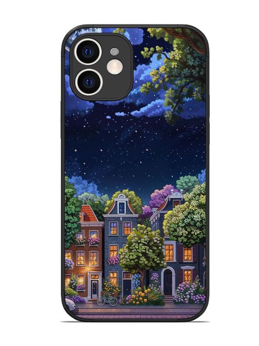 Moonlit Streets Glossy Soft Edge Case for Apple Iphone 12 Chachhi