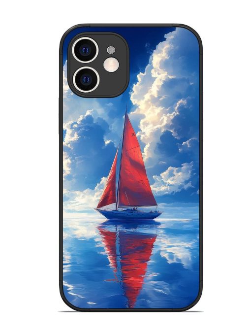 Crimson Sails Glossy Soft Edge Case for Apple Iphone 12 Chachhi