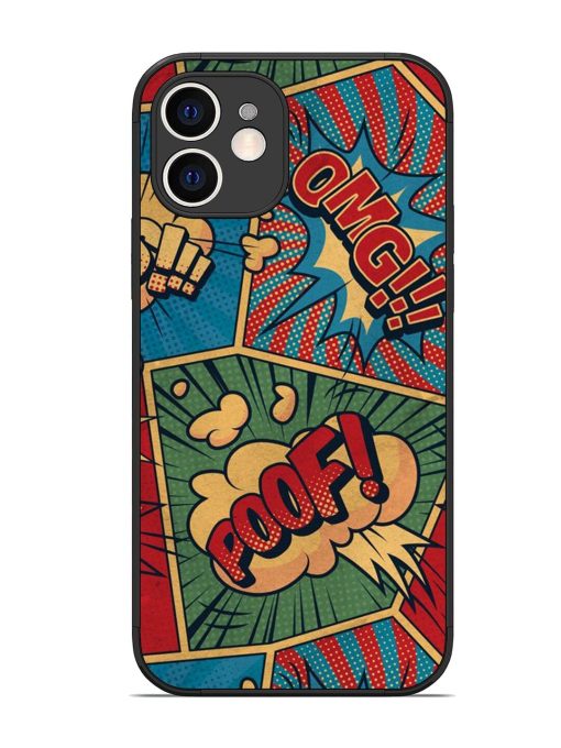 Comic Book Chaos Glossy Soft Edge Case for Apple Iphone 12 Chachhi