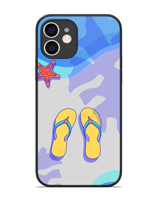 Sandy Toes And Salty Seas Glossy Soft Edge Case for Apple Iphone 12 Chachhi