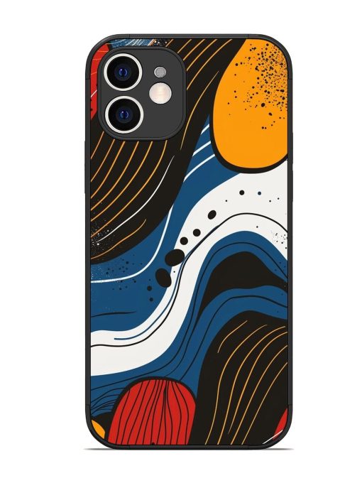 Abstract Expression Glossy Soft Edge Case for Apple Iphone 12 Chachhi