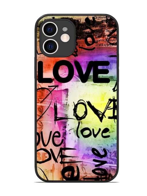 Love Graffiti Glossy Soft Edge Case for Apple Iphone 12 Chachhi