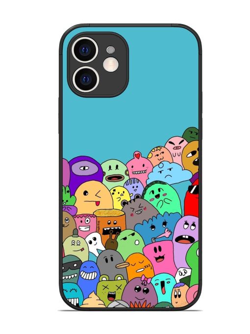 Monster Mash Glossy Soft Edge Case for Apple Iphone 12 Chachhi