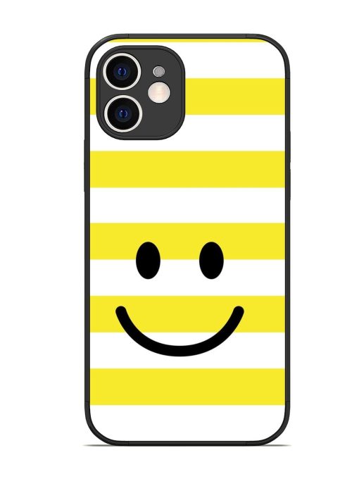 Smiling Stripes Glossy Soft Edge Case for Apple Iphone 12 Chachhi