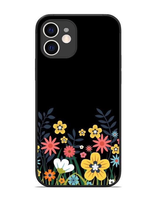 Floral Night Sky Glossy Soft Edge Case for Apple Iphone 12 Chachhi