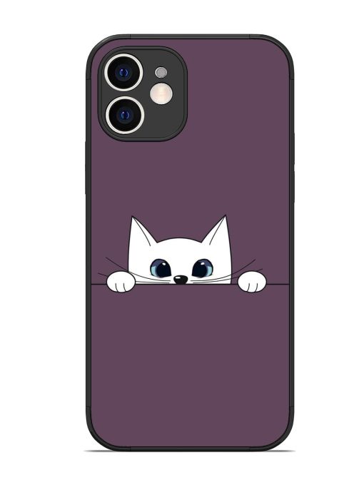 Peek-A-Boo Kitty Glossy Soft Edge Case for Apple Iphone 12 Chachhi