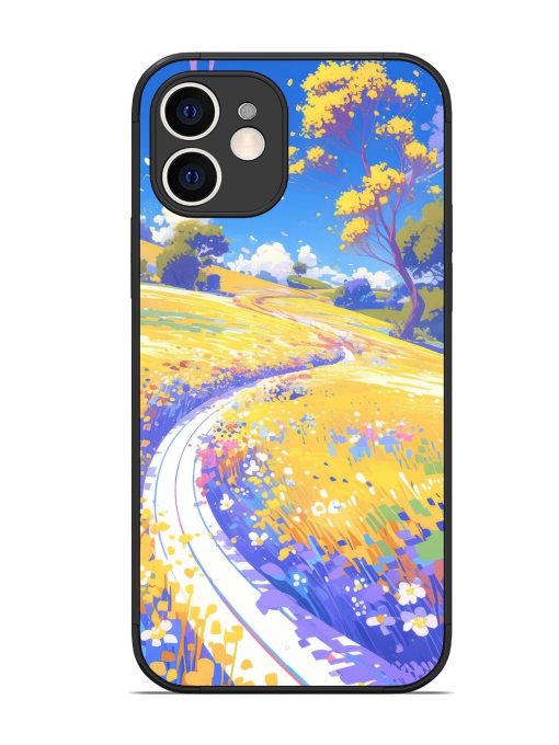 Vibrant Spring Meadow Glossy Soft Edge Case for Apple Iphone 12 Chachhi