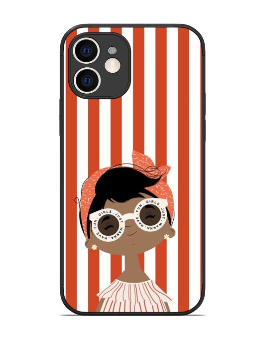 Girls Just Wanna Have Fun Glossy Soft Edge Case for Apple Iphone 12 Chachhi