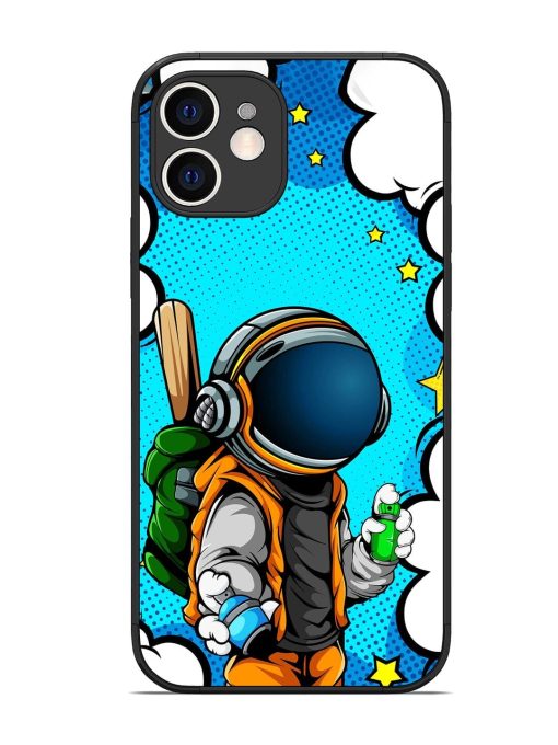 Space Graffiti Artist Glossy Soft Edge Case for Apple Iphone 12 Chachhi