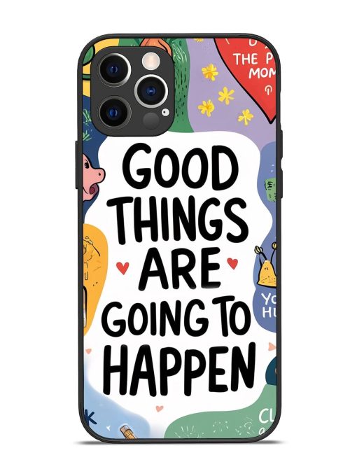 Uplifting Scribbles Glossy Soft Edge Case for Apple Iphone 12 Pro Chachhi