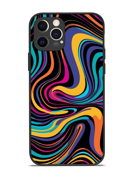 Psychedelic Swirl Glossy Soft Edge Case for Apple Iphone 12 Pro Chachhi