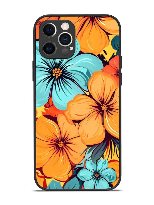 Tropical Bloom Glossy Soft Edge Case for Apple Iphone 12 Pro Chachhi