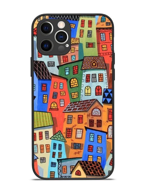 Rainbow House Glossy Soft Edge Case for Apple Iphone 12 Pro Chachhi