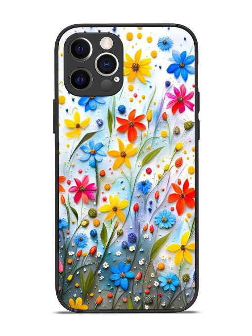 Vibrant Floral Glossy Soft Edge Case for Apple Iphone 12 Pro