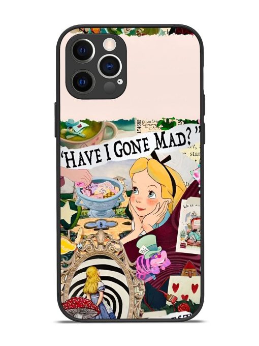 Mad Hatter'S Collage Glossy Soft Edge Case for Apple Iphone 12 Pro Chachhi