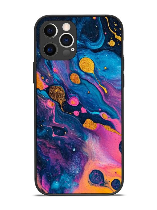 Cosmic Swirl Glossy Soft Edge Case for Apple Iphone 12 Pro Chachhi