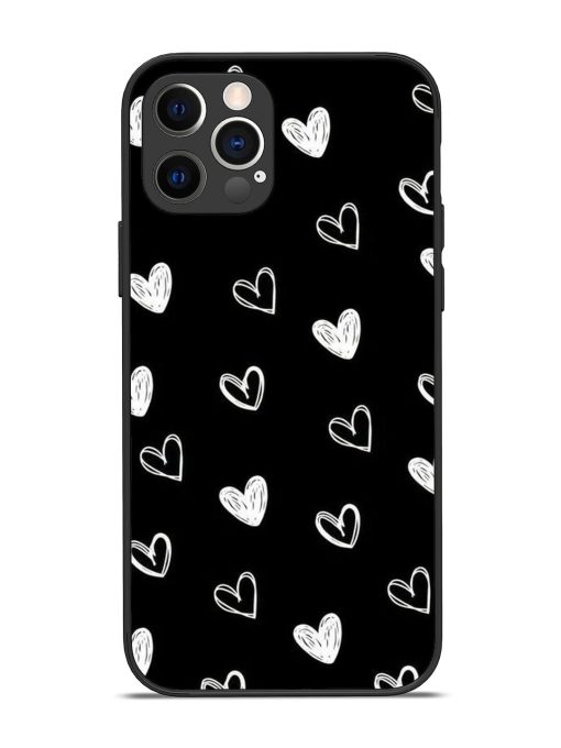 Scattered Hearts Glossy Soft Edge Case for Apple Iphone 12 Pro Chachhi