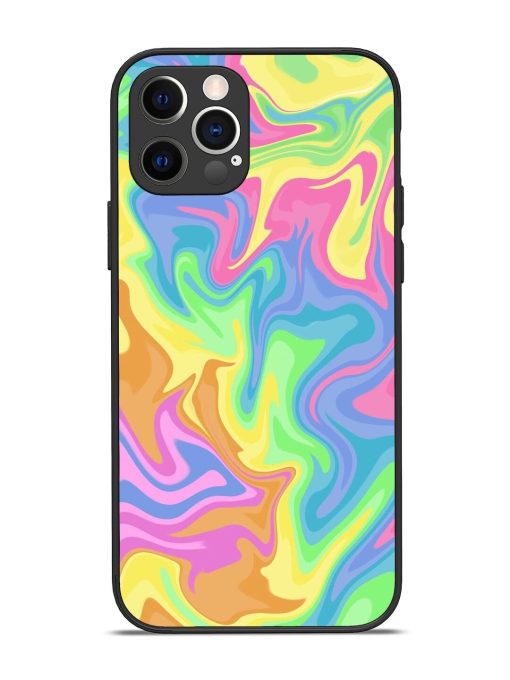 Whimsical Swirl Glossy Soft Edge Case for Apple Iphone 12 Pro Chachhi