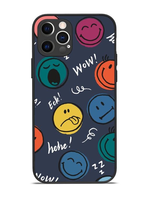 Emoticon Parade Glossy Soft Edge Case for Apple Iphone 12 Pro Chachhi