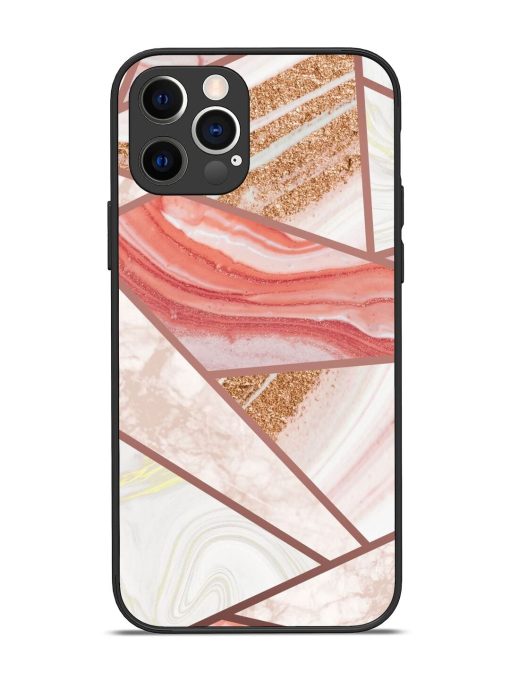 Rosy Mosaic Glossy Soft Edge Case for Apple Iphone 12 Pro