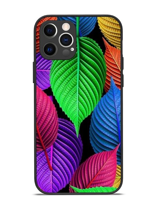 Rainbow Leaf Symphony Glossy Soft Edge Case for Apple Iphone 12 Pro Chachhi