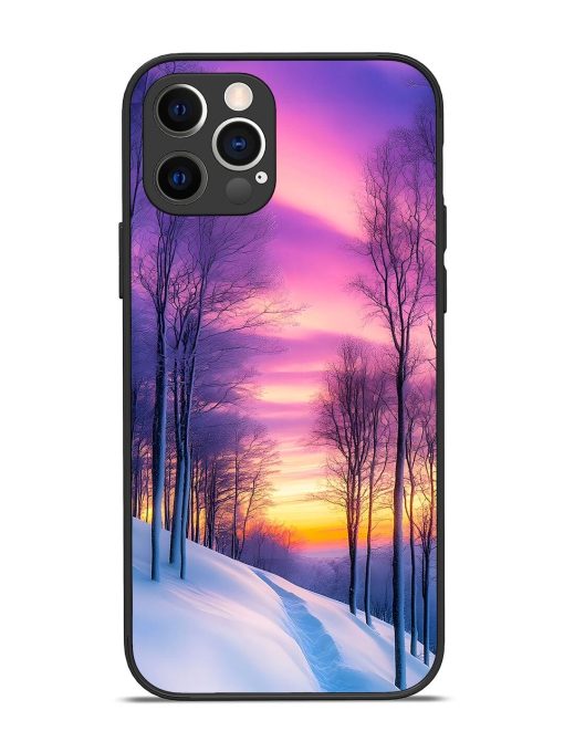 Winter'S Purple Haze Glossy Soft Edge Case for Apple Iphone 12 Pro