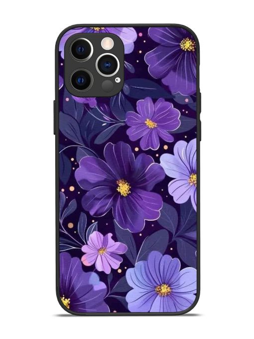 Purple Paradise Glossy Soft Edge Case for Apple Iphone 12 Pro Chachhi