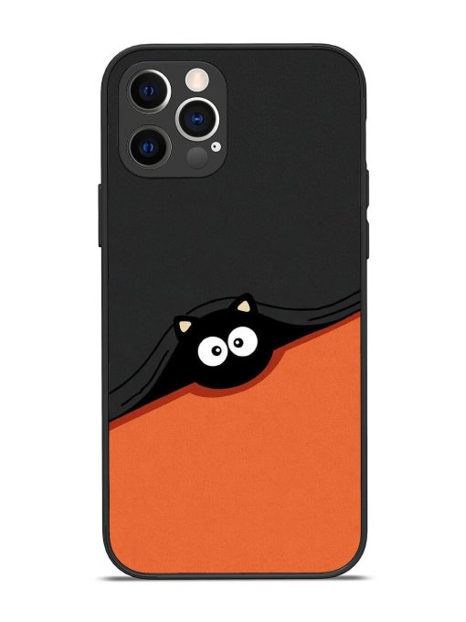 Peek-A-Boo Kitty Glossy Soft Edge Case for Apple Iphone 12 Pro Chachhi