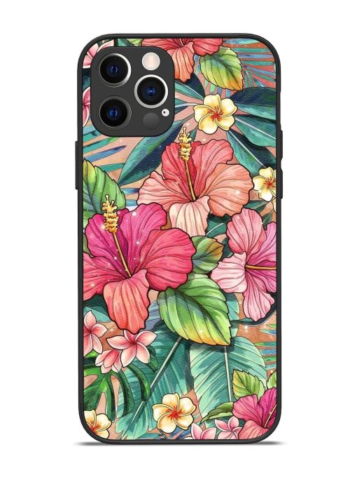 Tropical Tapestry Glossy Soft Edge Case for Apple Iphone 12 Pro Chachhi