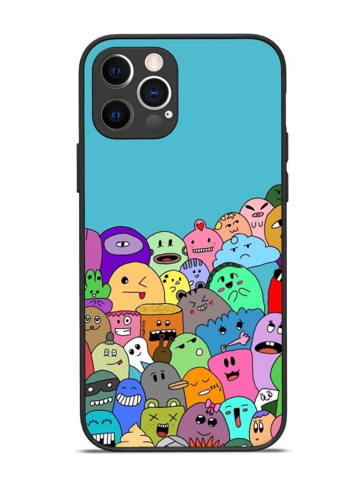 Monster Mash Glossy Soft Edge Case for Apple Iphone 12 Pro Chachhi