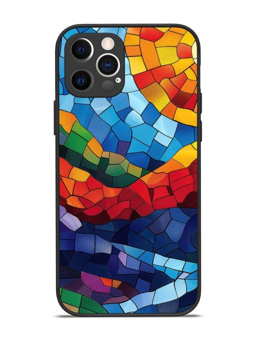 Mosaic Sunset Glossy Soft Edge Case for Apple Iphone 12 Pro Chachhi