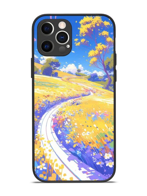 Vibrant Spring Meadow Glossy Soft Edge Case for Apple Iphone 12 Pro Chachhi