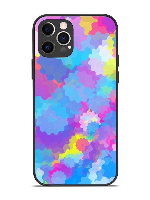 Psychedelic Cloud Burst Glossy Soft Edge Case for Apple Iphone 12 Pro Chachhi