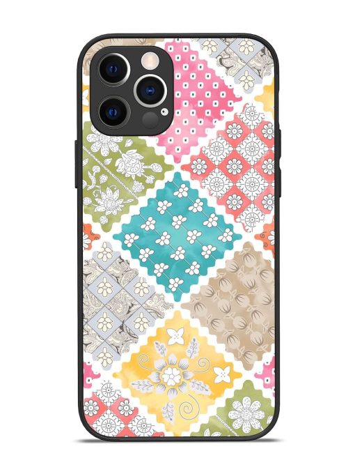 Patchwork Dreamscape Glossy Soft Edge Case for Apple Iphone 12 Pro Chachhi